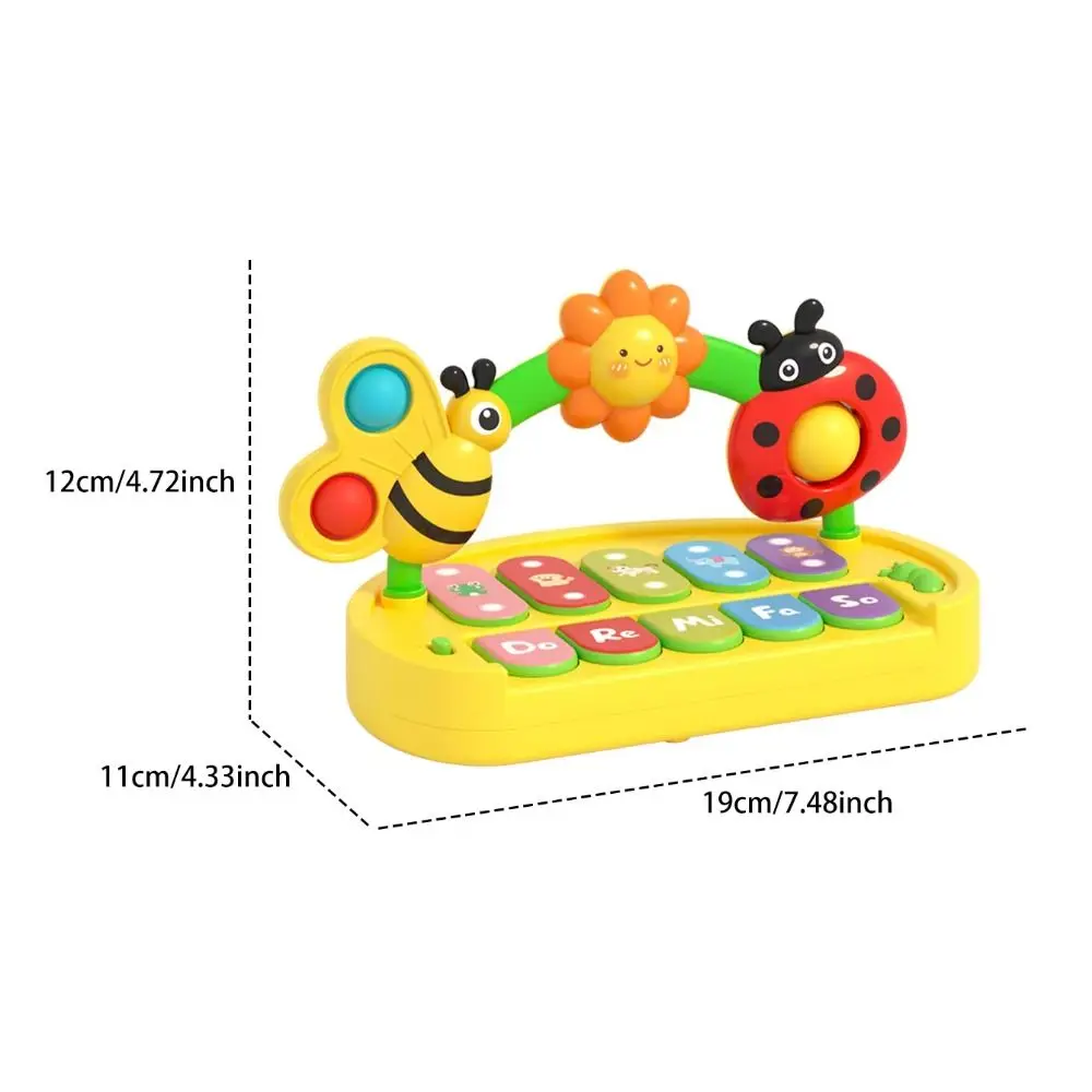 Plastic Musical Piano Toy Sound Puzzle Insect Musical Instrument Montessori Music Learning Music Instrument Toys