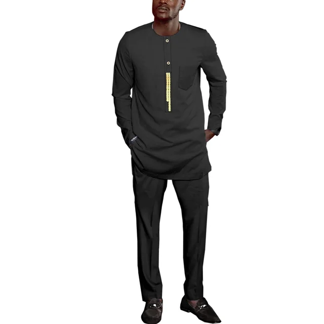 Seyi Long Sleeve Dashiki Outfit