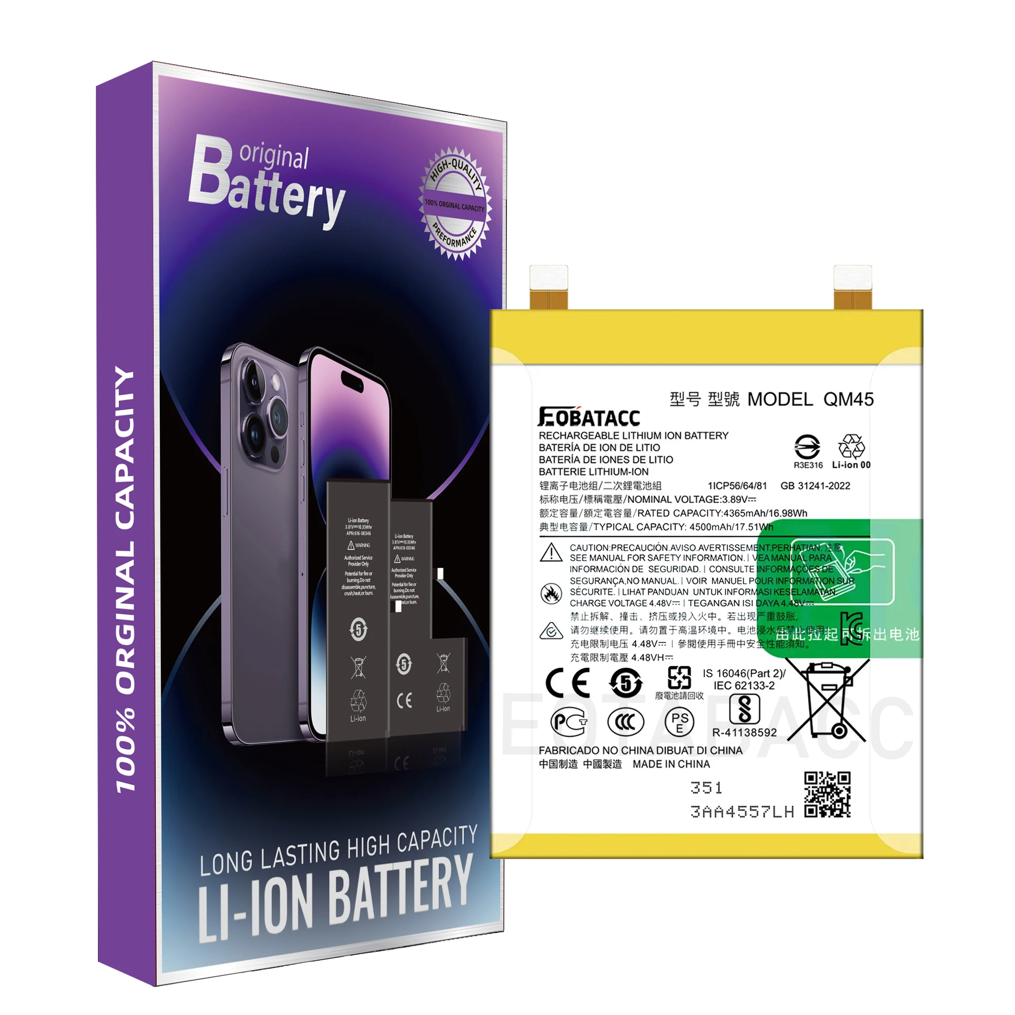 Bateria Motorola QC50 Edge 50 Fusion Original Motorola - Somos a RPCELL