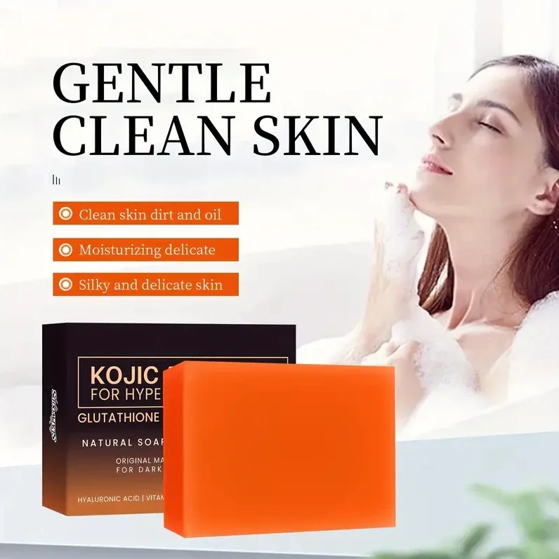 Original Handmade Whitening Soap Skin Lightening Soap Bleaching Kojic Acid Glycerin Deep Cleaning Brighten Skin
