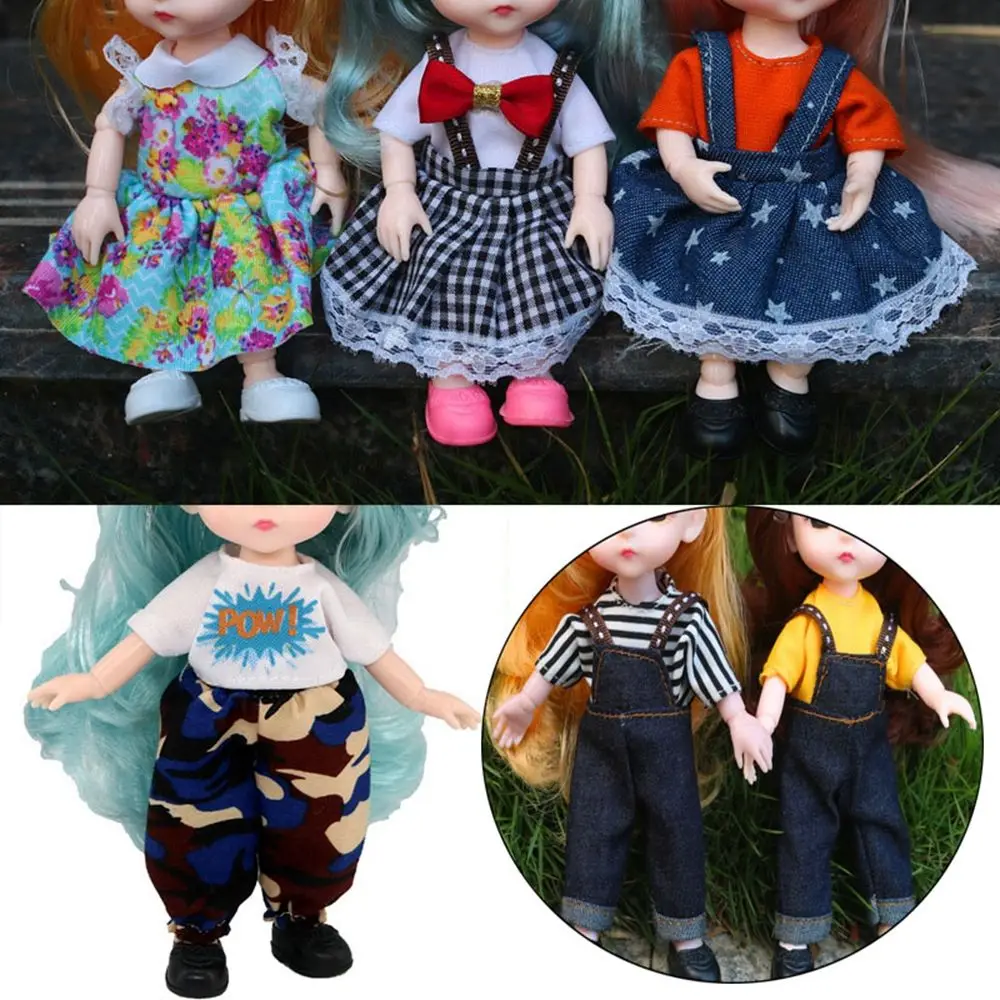 

16cm Fashion Doll Clothes Skirt Suit Best Gifts Doll Clothes High-end Dress Up Can Dress Up for Children DIY Girls Toys