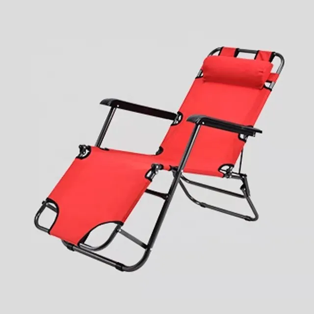 Portable Backrest Outdoor Canvas Free Life Patio180 Degree Foldable Folding Beach Lounge Chair Bed 2