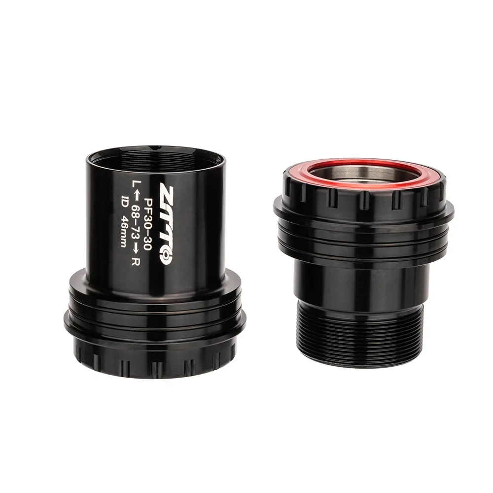 ZTTO PF30 MTB 산악 자전거 로드 바이크 바텀 브라켓 액슬 PF30 30MM 4 베어링 방수 나사형 BB 68 73mm 자전거 크랭크 부품