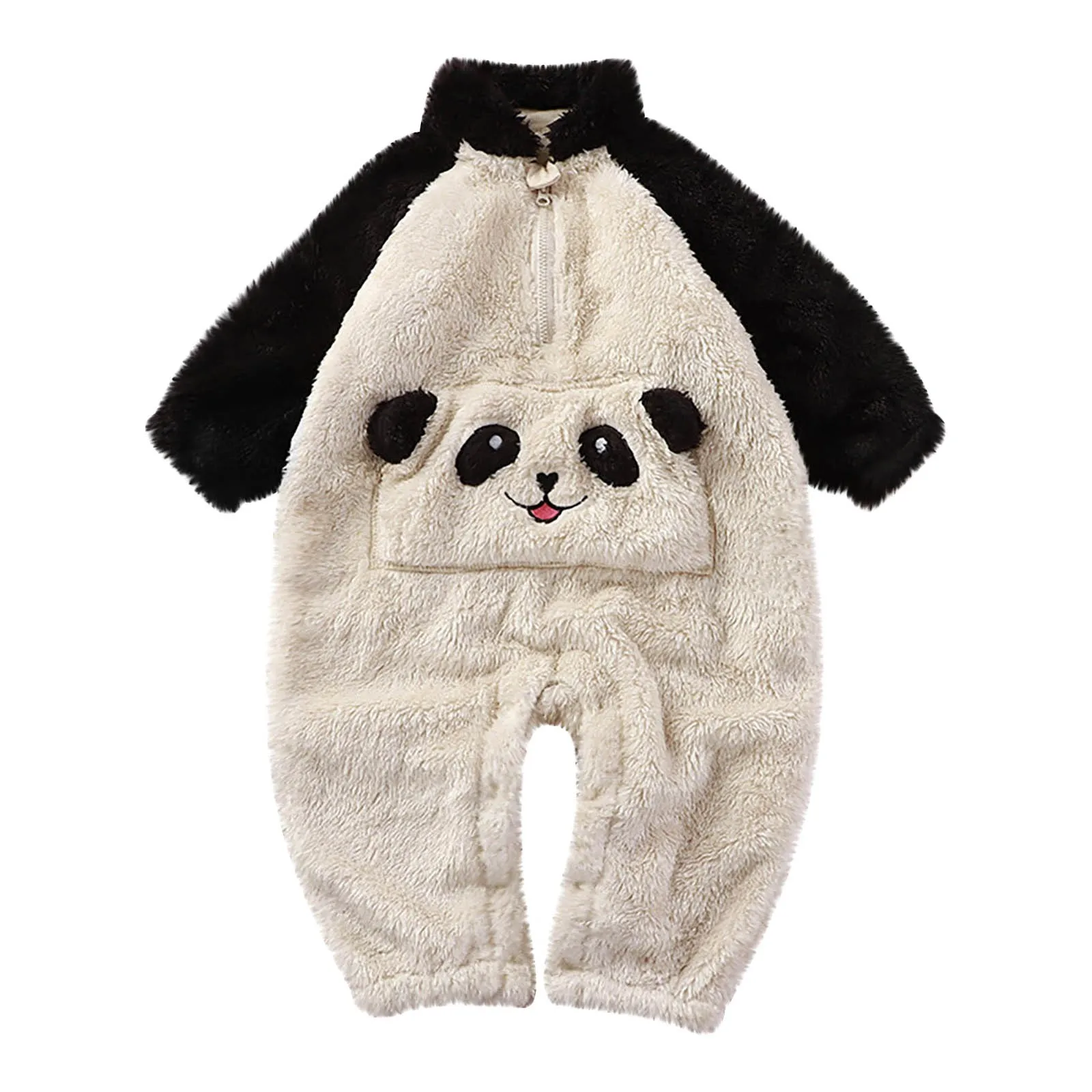 Toddler Baby Boys Girls Cute Cartoon Warmer Pajamas New h Panda Suit Winter Outfits