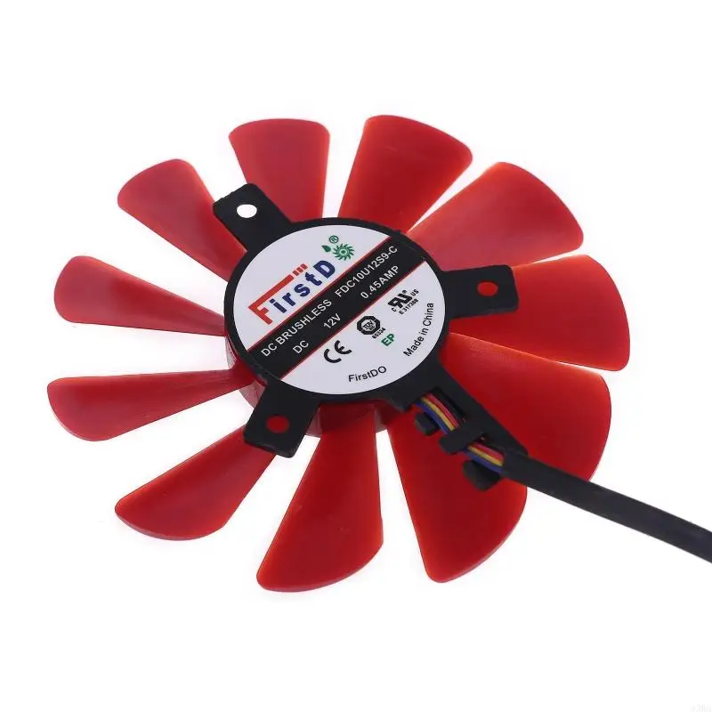 33WA 2pcs 85mm RX-570-RS RX-580-RS FD10U12S9-C Fan for XFX RX470 RX570 RX580