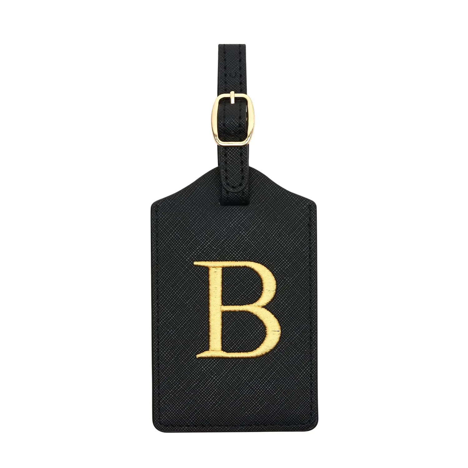 Enhanced PU Leather Luggage Tag with Privacy Cover & Name Card Slot
