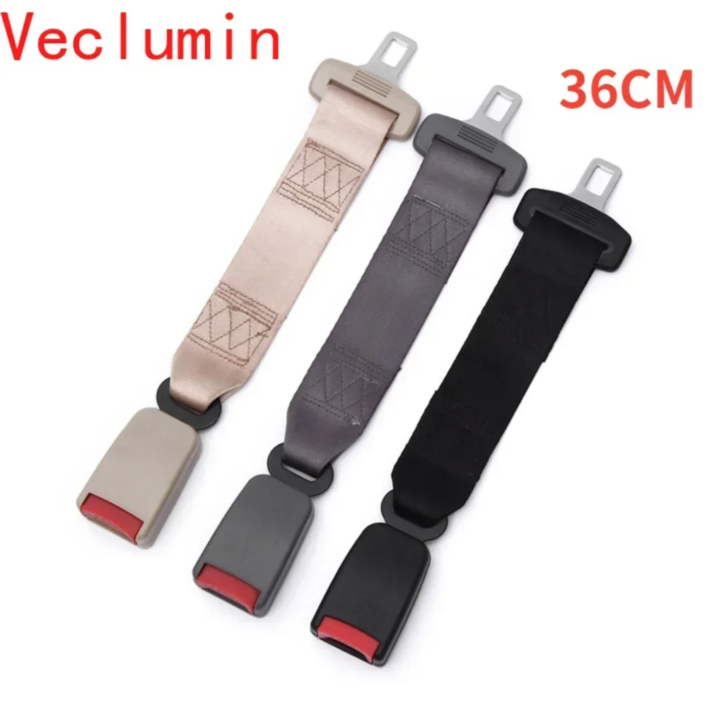 Veclumin 36cm universal seat belt car seat for baby fat extender steel car safety belt buckle extension clips car accessories