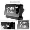 LED Digital Display Projection Alarm Clock 180° Projector on Ceiling Multifunctional Mirror Surface Desktop Clocks for Bedroom 5