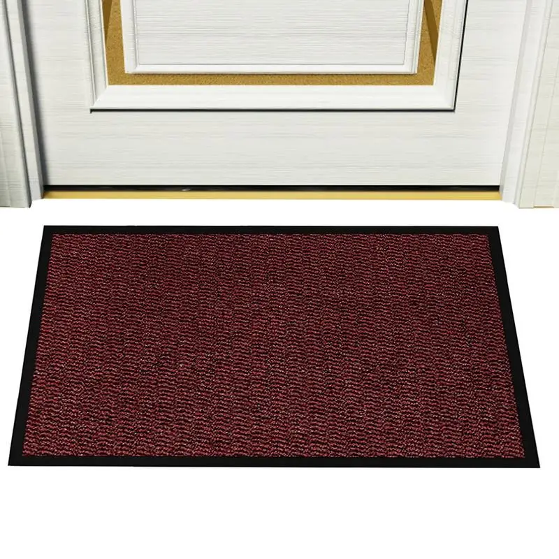 

Polyester Doormat Dirt Trapper Entrance Rug Absorbent Non-Slip Entryway Rug For Front Door Bathroom Kitchen Outdoor