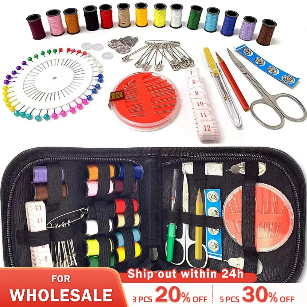 98PcsPremiumSewingKitPortableNeedleandThreadKitforBeginners