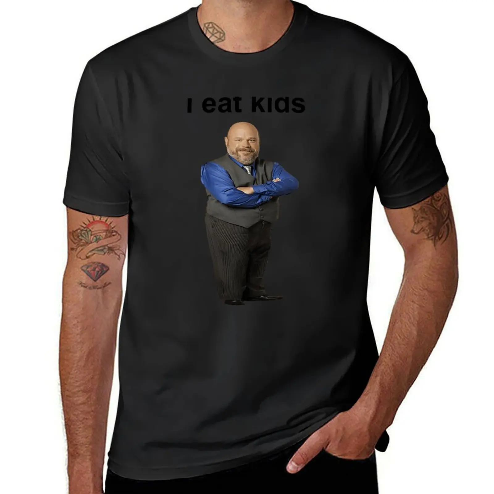 

Bertram I Eat Kids T-Shirt plain oversized mens graphic t-shirts anime