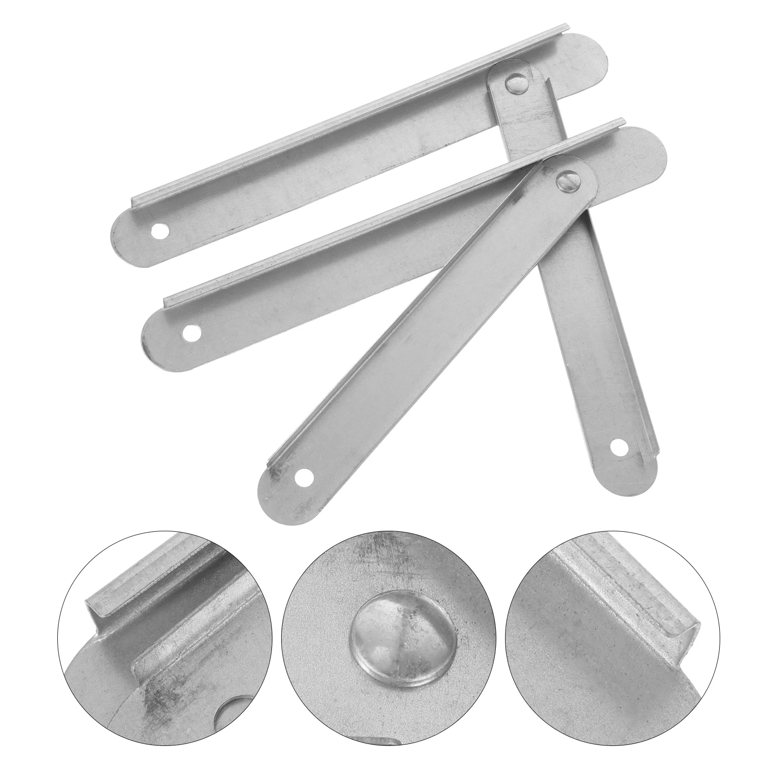 

2 Pcs Hinge Attic Ladder Hinges Replacement Aluminum Alloy Lightweight Step Parts