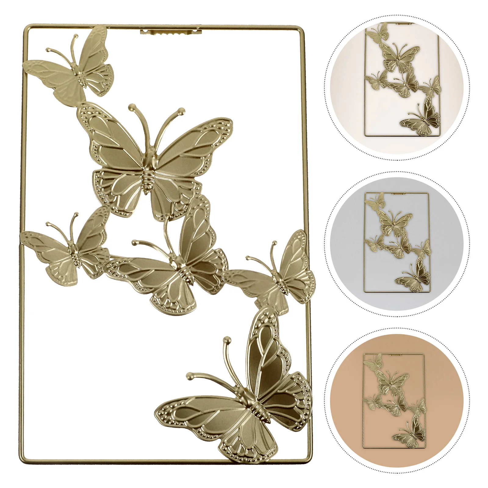 

Wall Art Butterfly Living Room Wall Hanging Ornament Hollow Iron Art Sculpture Butterfly Decor