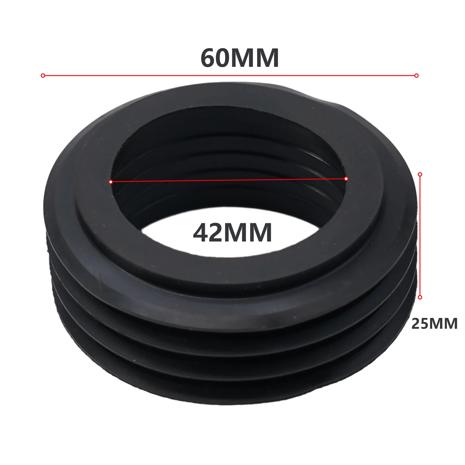 2pcs For Geberit Low Level Flush Pipe Rubber Cone Seal For 42mm 119.668.00.1 Gasket Concealed Cisterns Toilet Parts