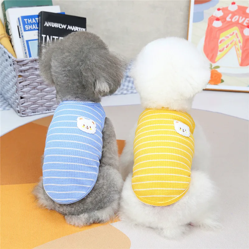 Summer Dog Vest Coat Puppy T-Shirt Pajamas Outfit Cat Pomeranian Bichon Costume Poodle Yorkshire Schnauzer Terriers Dog Clothes