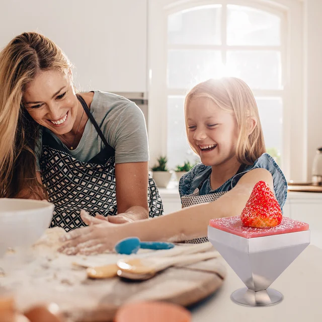 Elevate your cooking game with the Hemoton Resin Molds Cake Stencils Metal Pyramid Mold Stainless Steel Food Mold Rice Shaper Cold Dessert Serving Cup