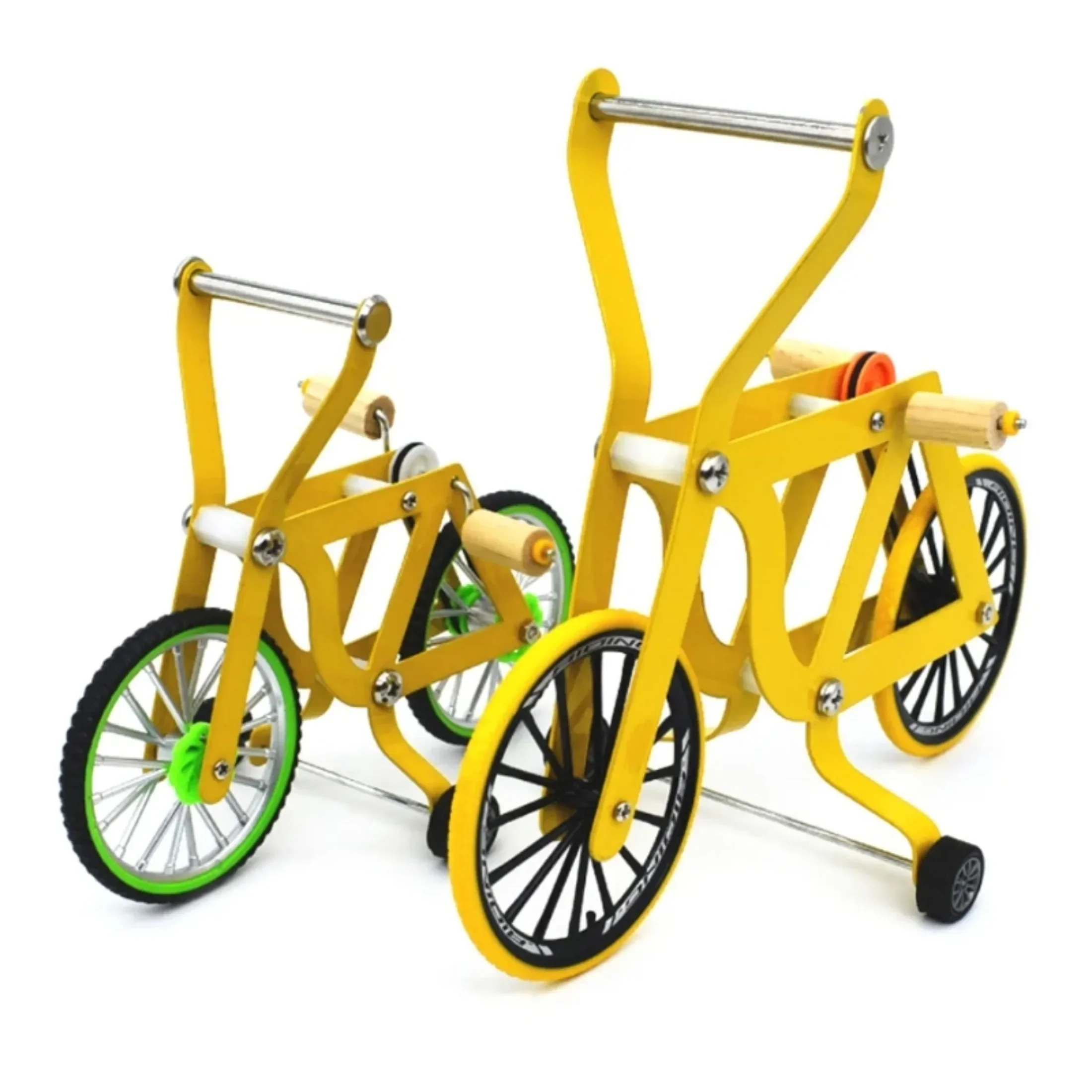Bird Intelligence Training Props Yellow Bicycle Toy Parrot Educational Table Top Trick Prop Toys Parakeet Cockatoo
