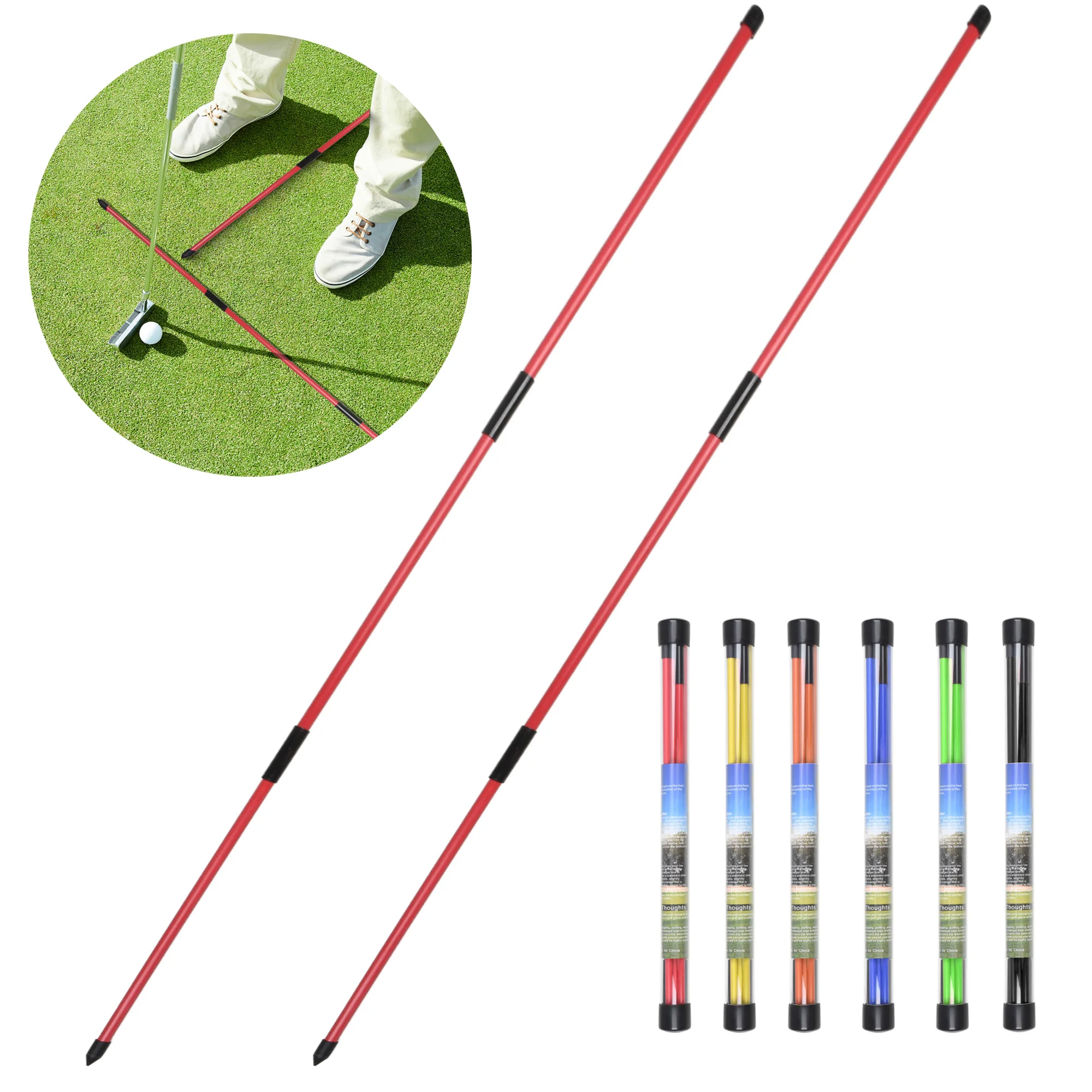 Golf Alignment Training Sticks 1