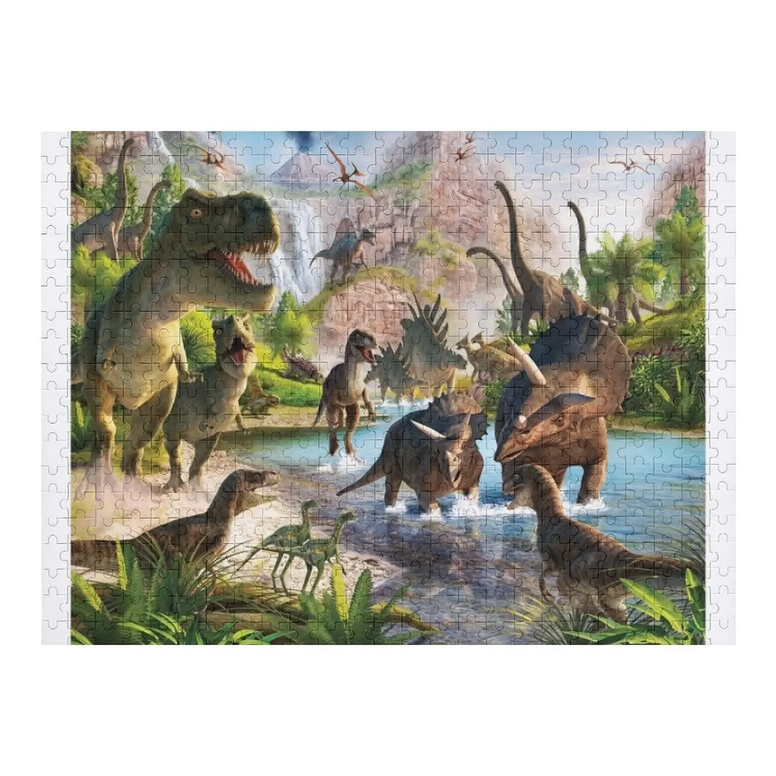 Jurassic Dinosaurs Jigsaw Puzzle Personalized Child Gift Toddler Toys Custom Gift Custom With Photo Puzzle hellogoodbye zombies aliens vampires dinosaurs 1 cd
