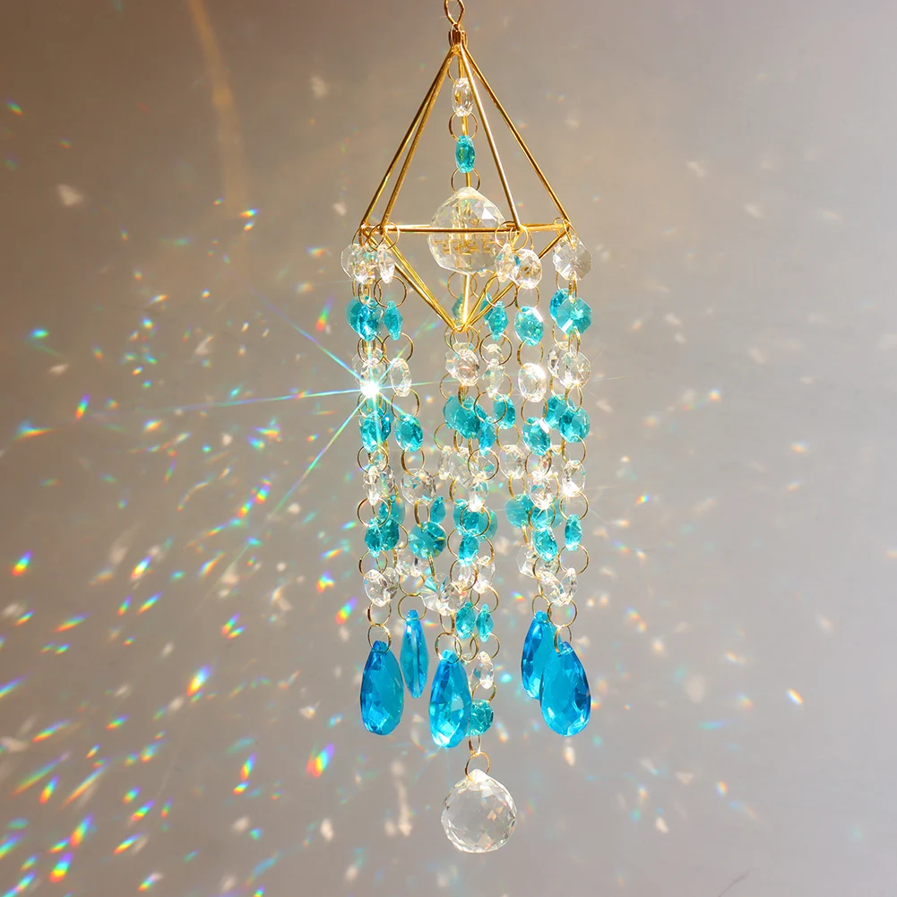 Suncatcher Crystal Pendant Window Ornament Crystal Wind Chimes Home Garden Decoration