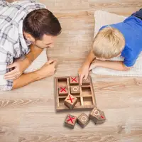 OX Chess Interaction Leisure Board Game Funny Developing Intelligent Parent-Child Toys Family Party Table Game Toy 2