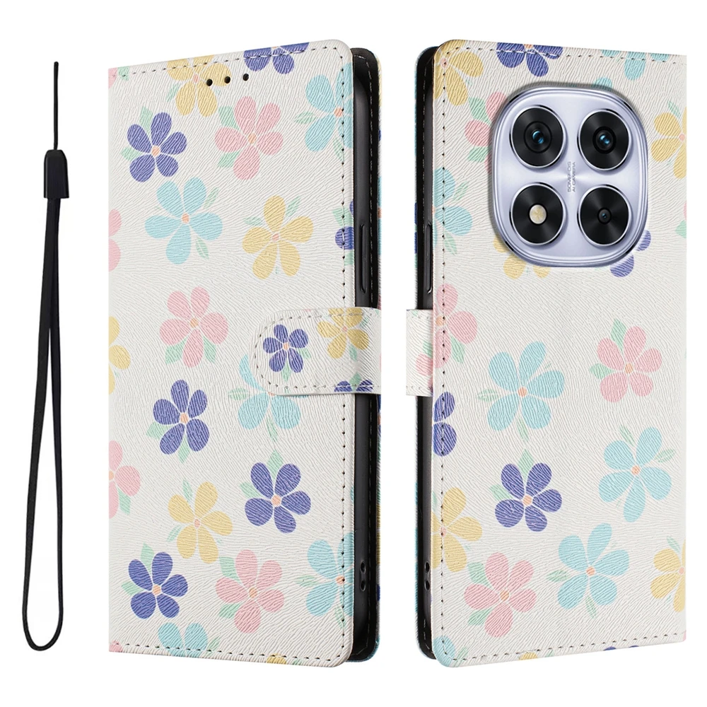 Butterfly Printed Cartoon Leather Wallet Flip Case - Stylish Phone Book Cover