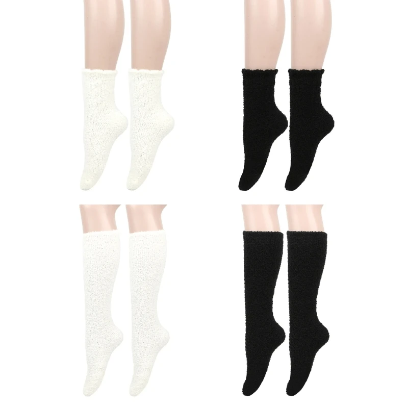 

Women Girls Fuzzy Slipper Socks Soft Winter Thermal Warm Leg Warmer