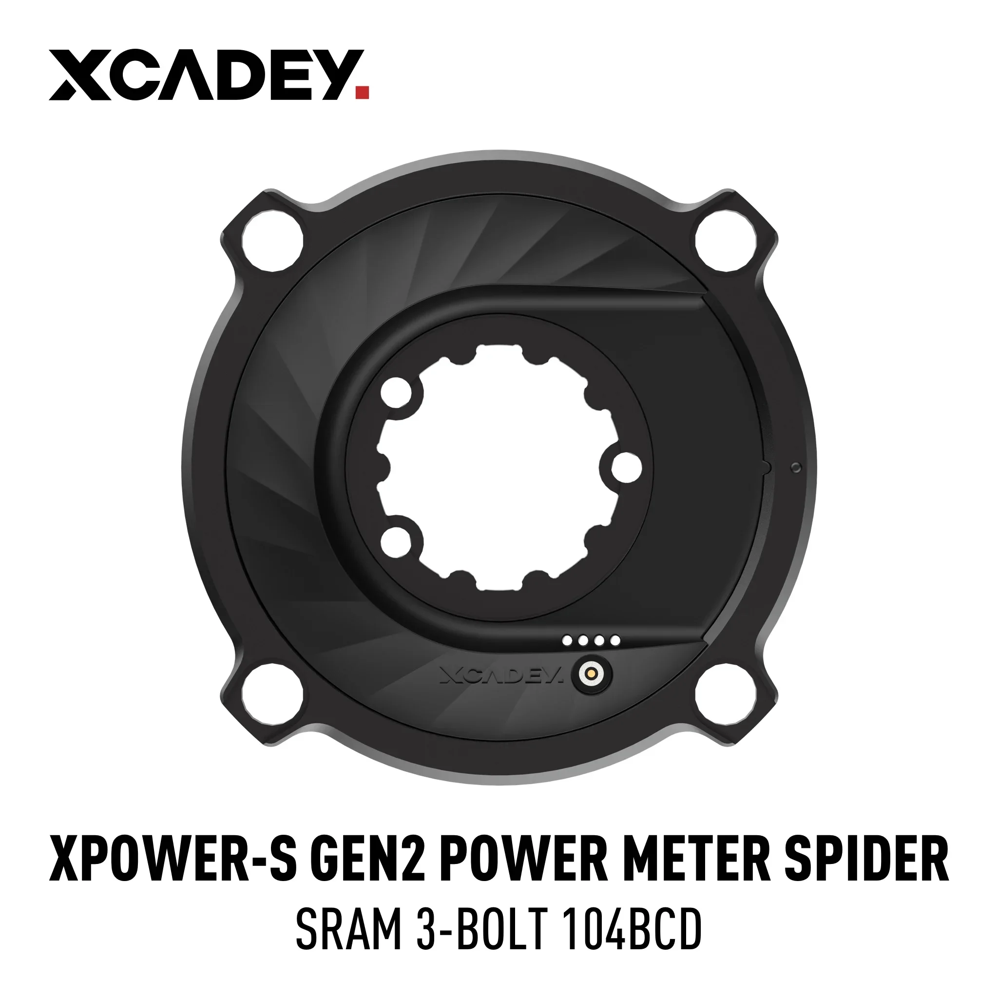 Xcadey-パワーメーター,スパイダーブラック,104bcd 110bcd,sram