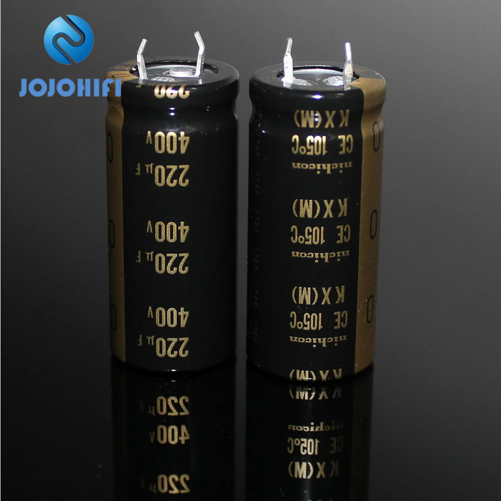 1-6pc Original NICHICON KX 220uF 400V 22x50mm Pitch 10mm 400V 220uF Tube Bile Machine High Voltage Audio Electrolytic Capacitors 4pcs nichicon 56v 6800uf 22x50mm ls pitch 10mm 85 ℃ electrolytic capacitors 6800uf 56v 22 50mm can replace 63v