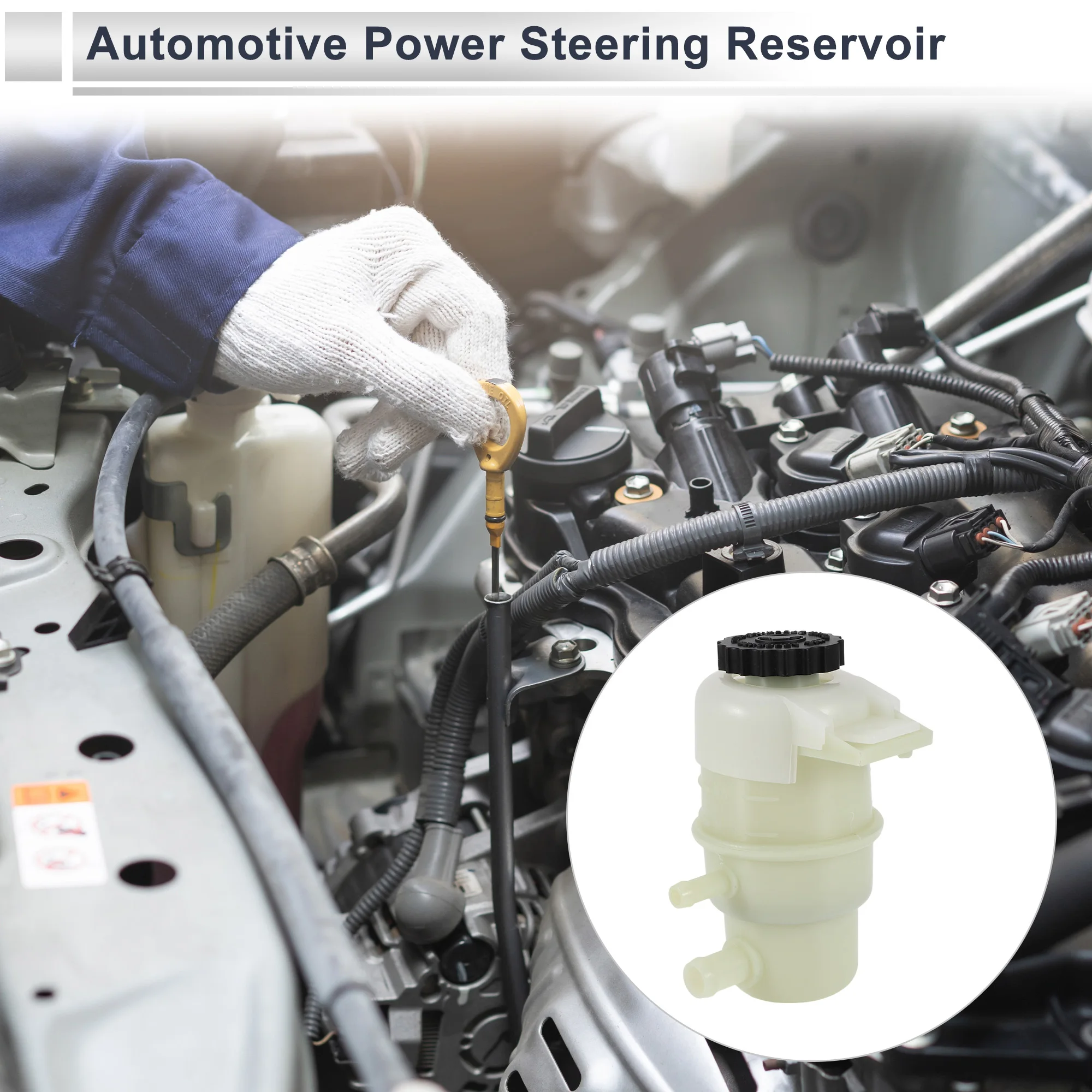 Power Steering Reservoir UXCELL No.5105338AB For Jeep Compass 2007 2008 2009 2010 2011 2012 2013 2014 2015