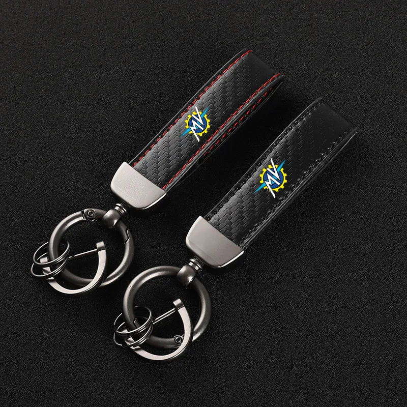 고급 탄소 섬유 오토바이 키체인 홀더 키링, MV Agusta F3 675 800 Brutale 800 1000