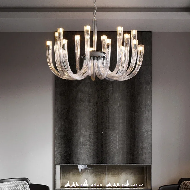 

Postmodern personality living room chandelier creative designer bedroom dining room new light luxury chandelier