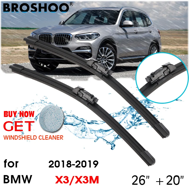 Car Wiper Blade Front Window Windscreen Windshield Wipers Blades Auto Accessories For Bmw X3/X3M 26"+20" 2018 2019