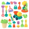 Summer Beach Toy Sand Play Sandpit Set Toy Summer Outdoor Hourglass Car Shovel Bucket Toys for Kids Baby Gift Set 1