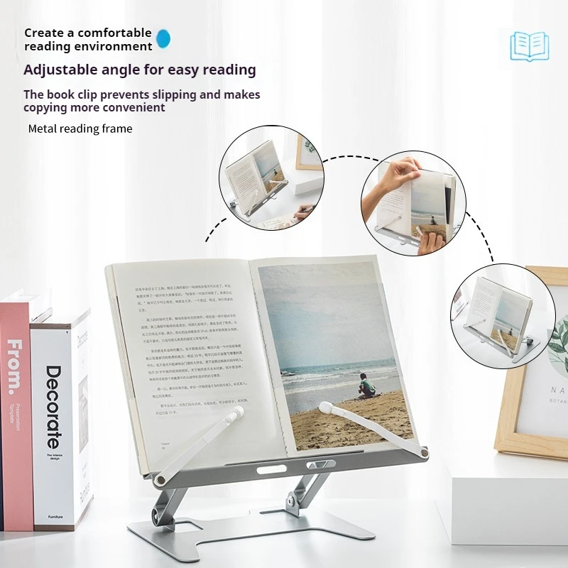 Extendable And Adjustable Multifunction Reading Stand Carbon Steel Suitable For Reading Mobile Phones Laptops Office Study Tools 4