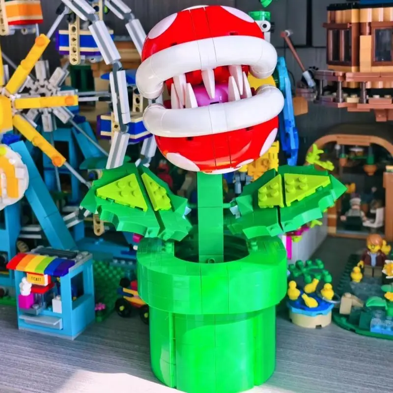 

Серия Super Mario, Лео пиранха, поглощение цветов 71426, строительные блоки, игрушки, подарки