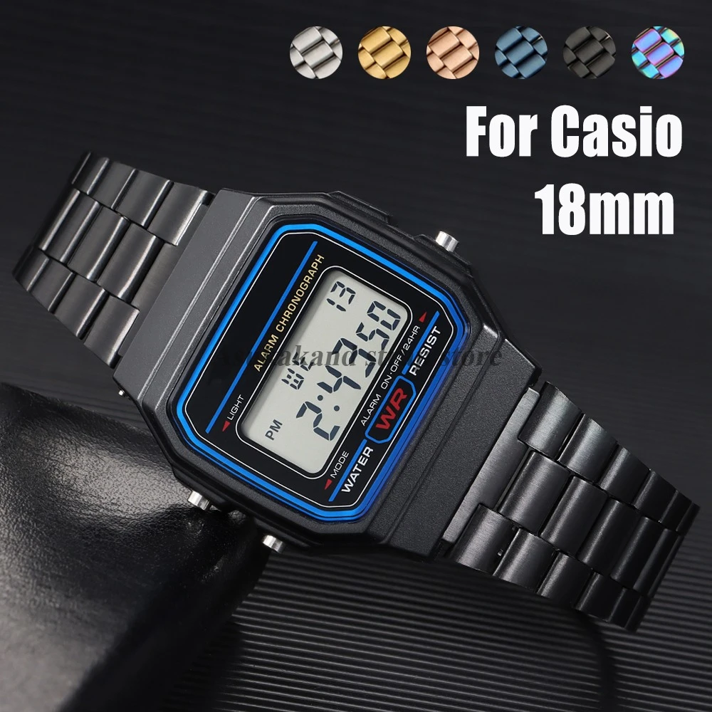 18mm Stainless Steel Watch Band Bracelet