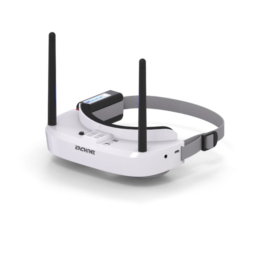 Eachine EV100 FPV Goggles 5.8G 40CH avec DVR - Blanc/Noir