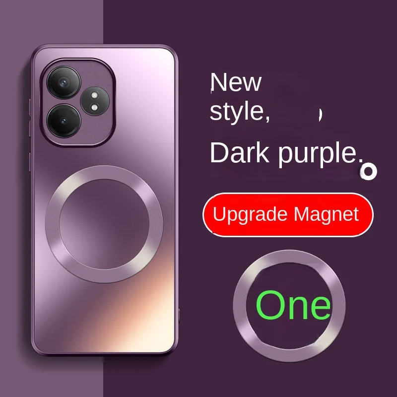 Hard Matte Magnetic Wireless Charging Protective Back Cover Case