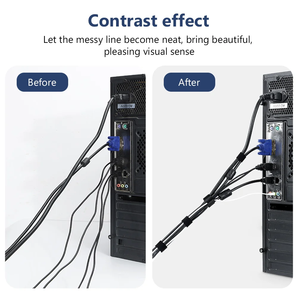 Cable Organizer Management Tearable Wire iPhone Samsung Xiaomi Audio Video HDMI Wires Phone Accessories cable organizer