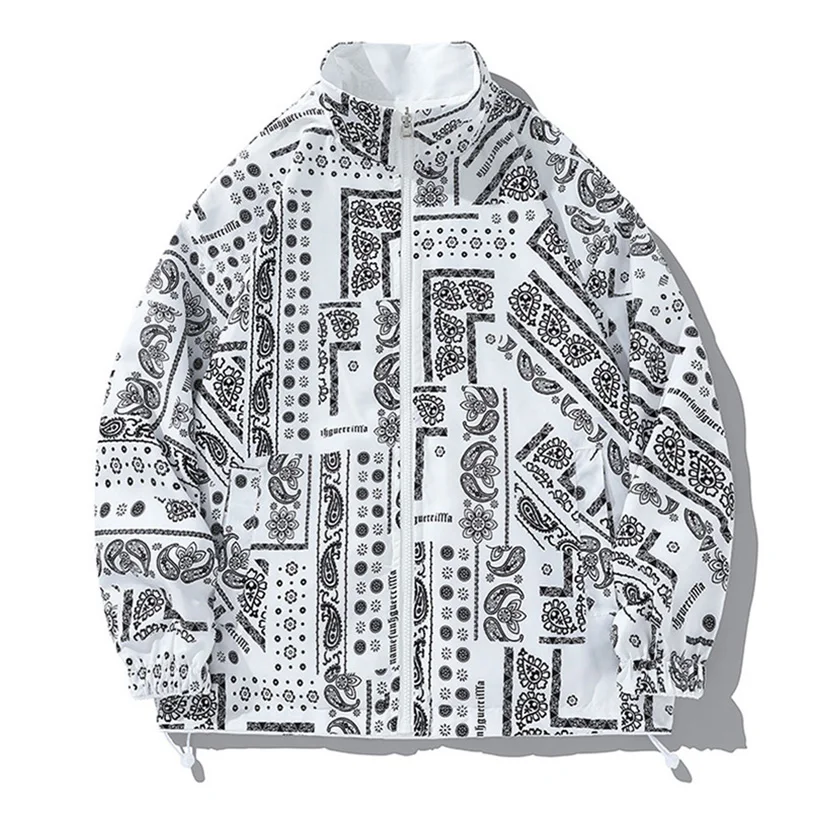 Bandana Jackets For Mens Paisley Male Clothes Outerwears Varsity Jackets Windbreaker Men's Luxury Clothing Spring Autumn 3
