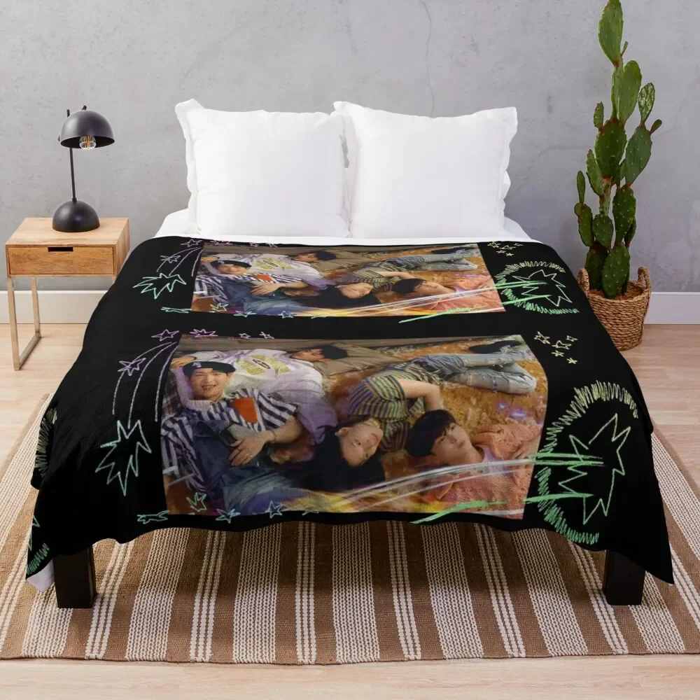 Shinee Superstar Coperta Da Tiro Furry Vintage Sofa Throw Anime Thins Coperte