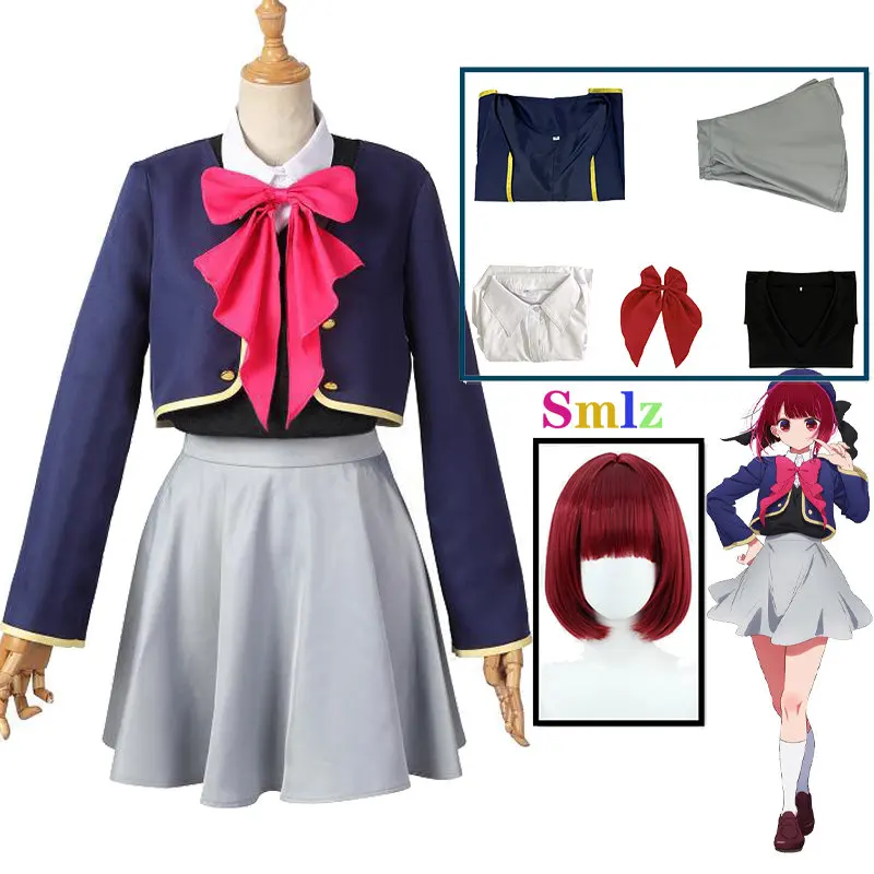 

Arima Kana Cosplay Anime Oshi No Ko Costume Girl Arima Kana Uniforms Coat Shirt Short Skirt Vest Stage Girl Role Play