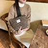 New Colorful Striped Dot Plush Clutch Cosmetic Bag Large Capacity Makeup Pouch Toiletries Bag Travel Outdoor Makeup Storage 5