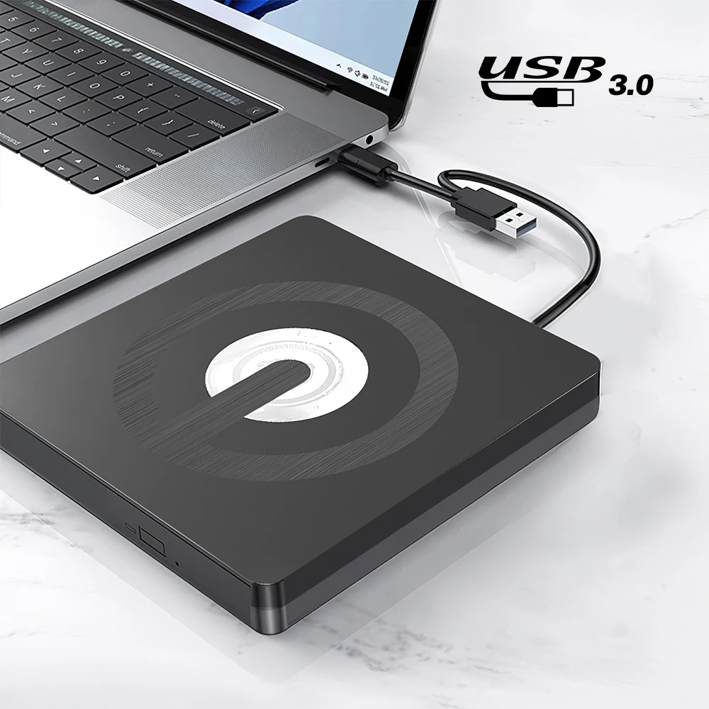 2 In1 Usb3.0 Typec Slim Esterno Dvd Rw Cd Writer Drive Burner Reader Player Unità Ottiche Per Laptop Pc Dvd Burner Dvd Portatil