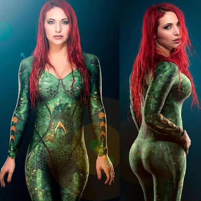 Halloween Movie Aquaman Mera Cosplay Costume Superhero Arthur Curry Orin Zentai Bodysuit Suit Jumpsuits for Adult Kids halloween female adults kids halo cortana cosplay costume woman girls zentai bodysuit party jumpsuit