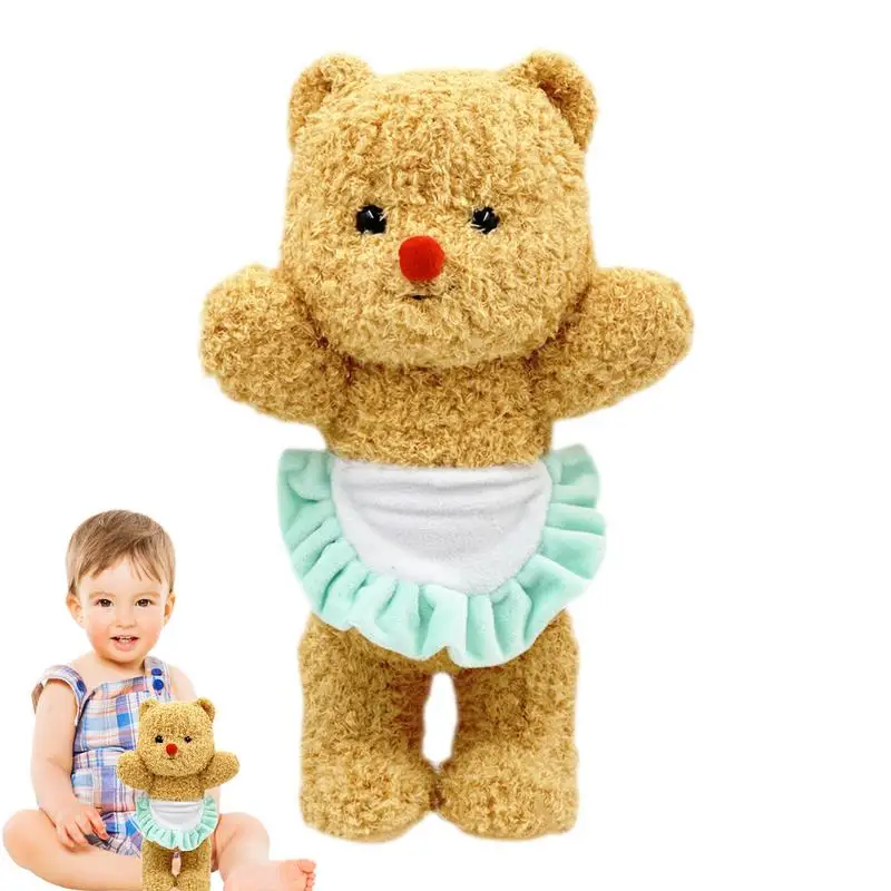 

Bear Cute Doll 8inch Cartoon Image Kawaii Plush Apron Dessert Coffee Bear Kawaii Cute Soft Stuffed Plush Toy Anime Peripheral