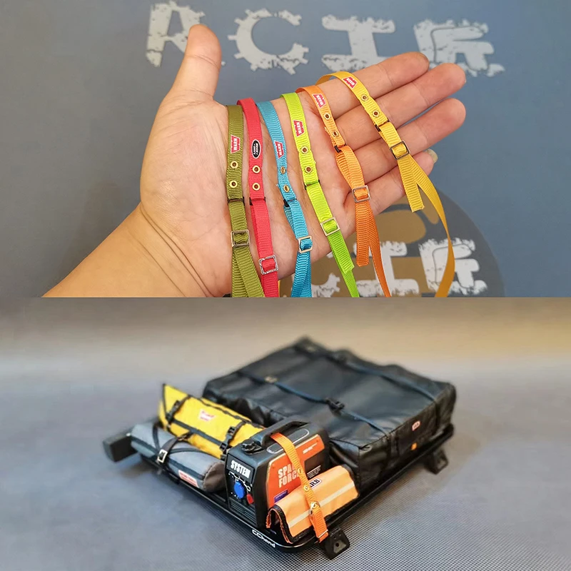 

Для 1/10 RC Гусеничный автомобиль Traxxas TRX4 Defender AXIAL RC4WD детали для самостоятельной сборки цветной RC имитация веревка для багажа ремни