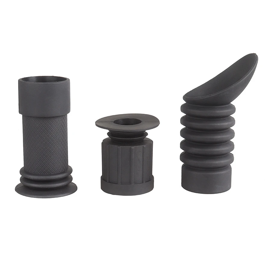 Rifle Scope Lens Cover Rifle Scope Protector 39mm Flexible Scalability Ocular Soft Rubber Cover Eye Protector Cover Airsoft Rifle Scope Telescope Hunting Gun Accessories