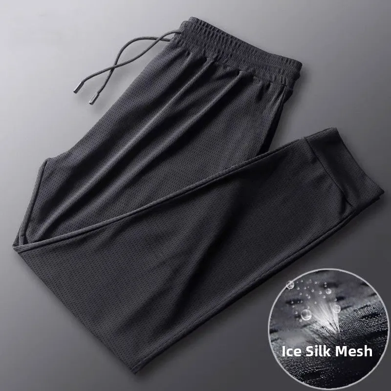 Ice silk mesh leggings